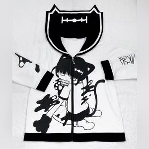 Anime hoodie, oversized